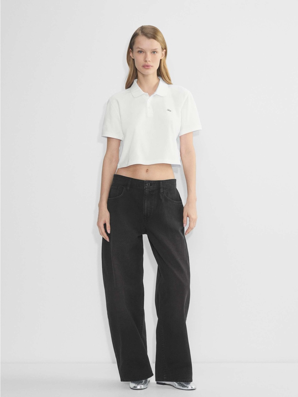 TNA Aritzia Keller Barrel Jeans Faded Black
